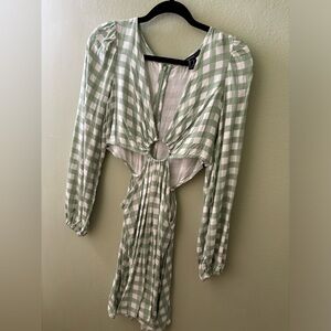 Gingham Green Forever 21 Dress